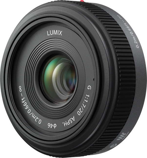 Объектив к фотокамере Panasonic Micro 4/3 Lens 20mm F1.7 ASPH Metal body Black (H-H020AE-K) - Фото 1
