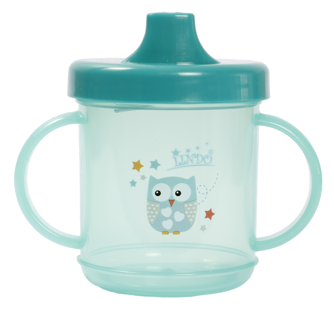 Поильник-непроливайка детский Lindo 210 мл  (LI 700 зел) - Фото 1