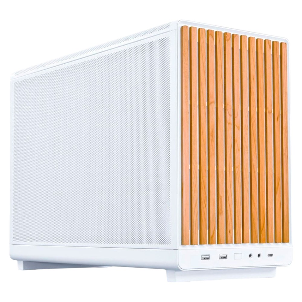 Корпус Lian Li A3 mATX/ITX, Wooden Front Panel, White (G99.A3W-WD.00) - Фото 1