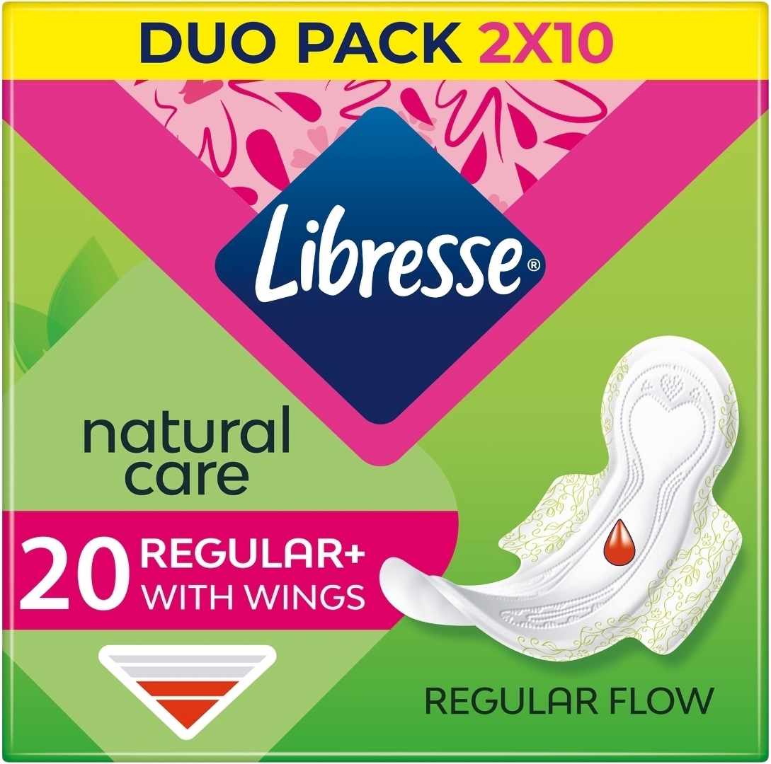 Прокладки гігієнічні Libresse Natural Care Ultra Normal 20 шт. (7322540137613) - Фото 1