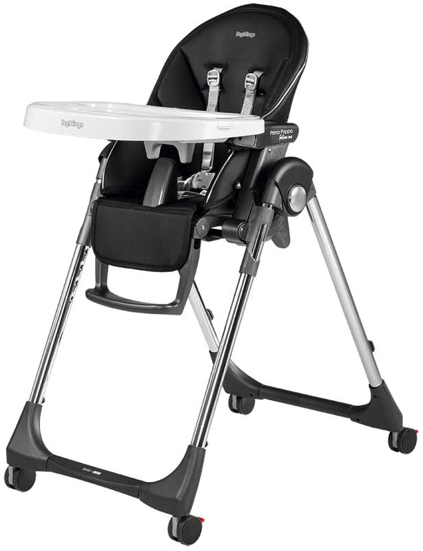 Стульчик для кормления трансформер Peg-Perego Prima Pappa Follow Me Hi-Tech LicoricE (черный ХайТек) - Фото 1
