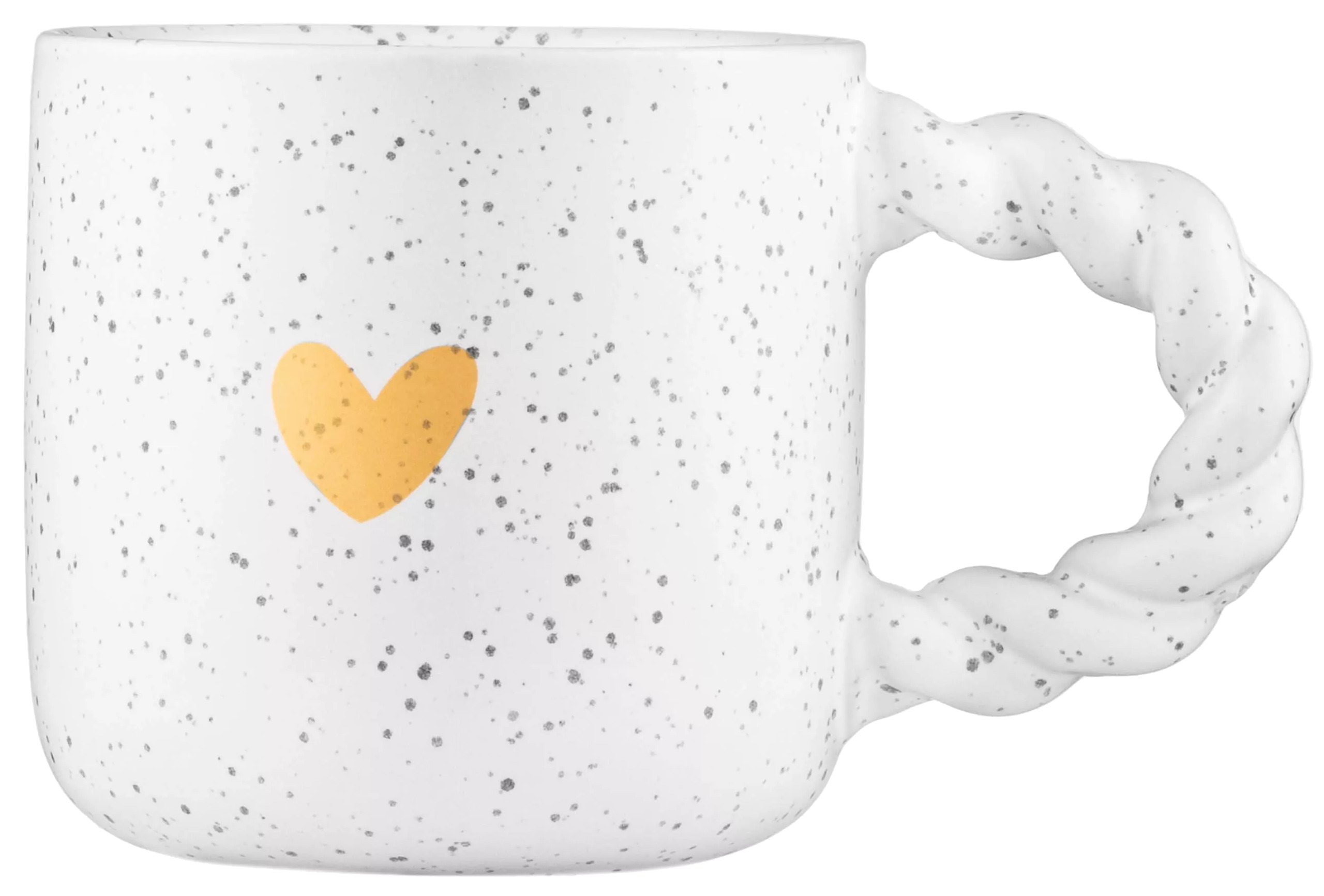 Чашка Ardesto My heart 300 мл Light gray (AR3082G) - Фото 1