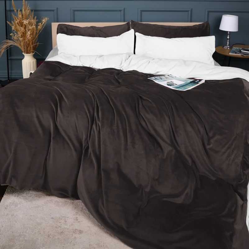 Комплект постельного белья детский MirSon Велюр Winter Frost 28-0001 + 28-0003 Lilium Velvet 110х140 (2200004003399) - Фото 1