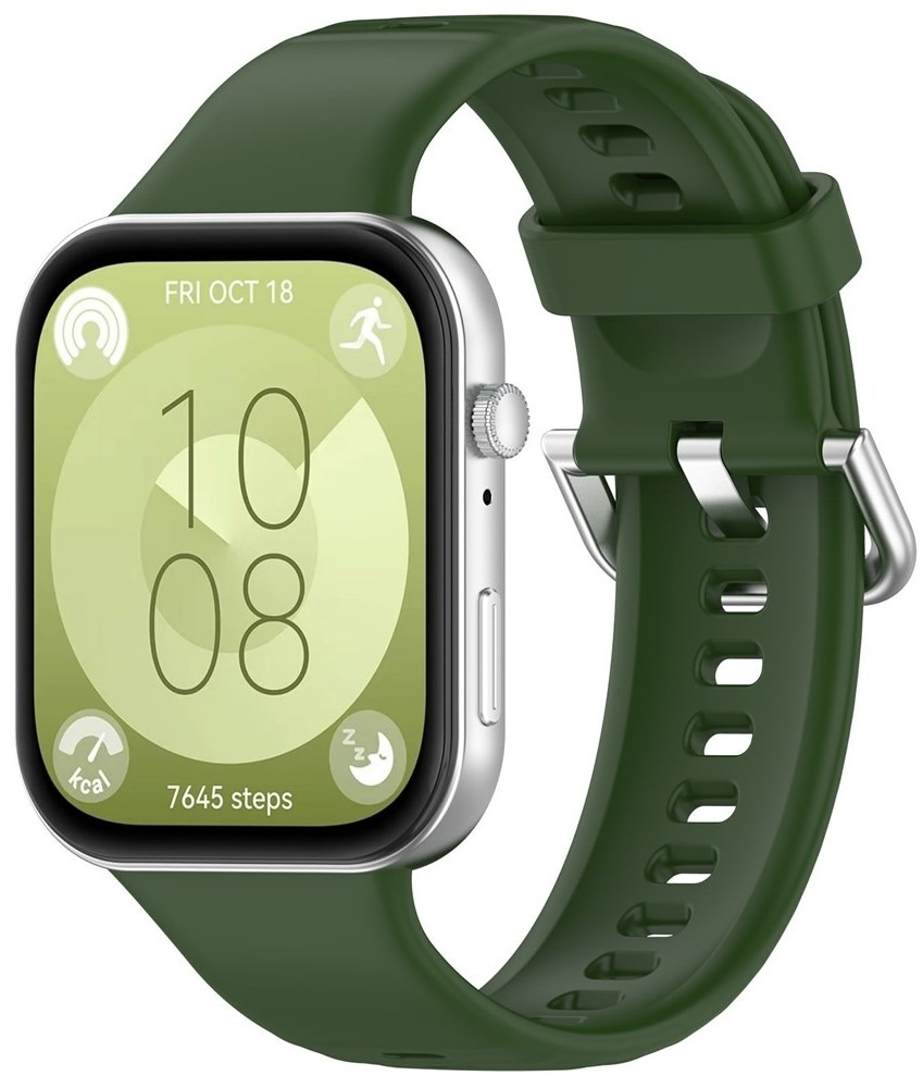 Купить Ремешок для смарт-часов BeCover for Huawei Watch Fit 3 / Fit 4 / Fit 4 Pro Army Green (714104) - Фото 1 Ремешок для смарт-часов BeCover for Huawei Watch Fit 3 / Fit 4 / Fit 4 Pro Army Green (714104) - Фото 1