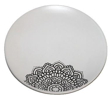 Тарелка обеденная Limited Edition Kora 25 см White (JH5277S-2) - Фото 1