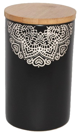 Емкость для сыпучих Limited Edition Kora 700 мл Black (JH6196-5) - Фото 1