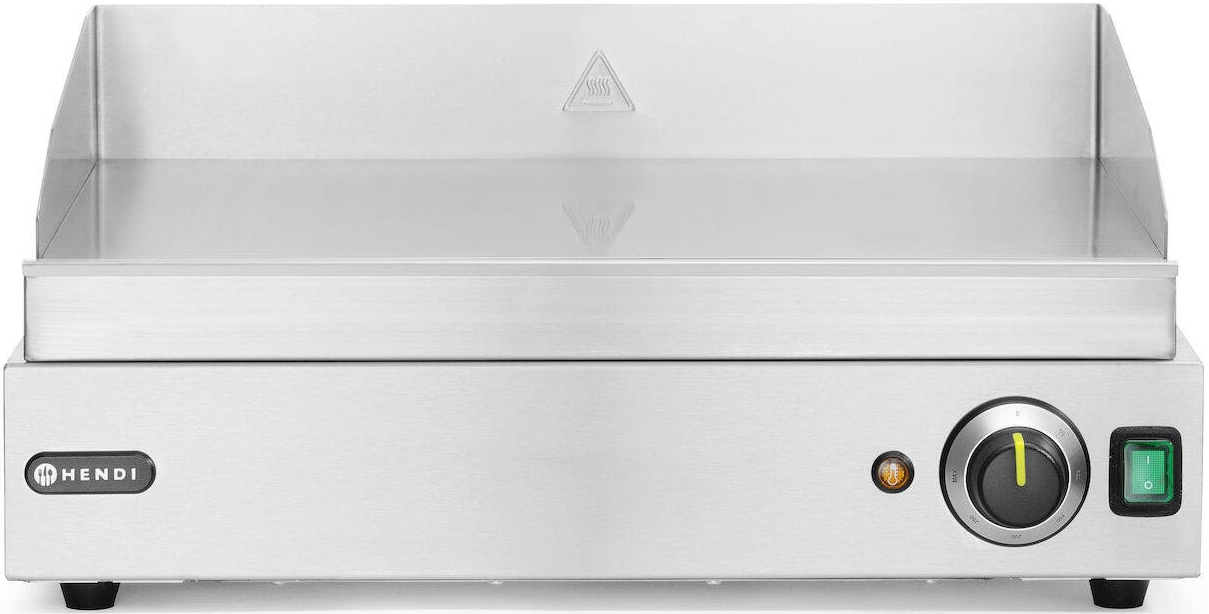 Гриль-барбекю электрический Hendi Blue Line гладкий (203149) - Фото 1