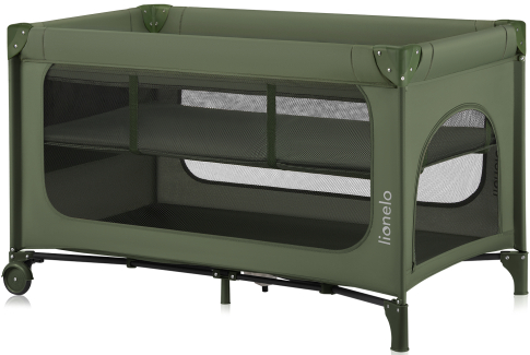 Манеж-ліжко Lionelo Jasmin Easy Fold Green Olive - Фото 1