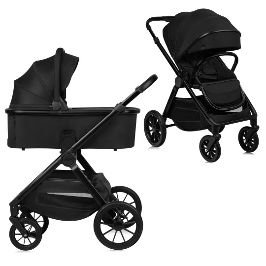 Коляска универсальная 2 в 1 Lionelo Layla Black Onyx - Фото 1