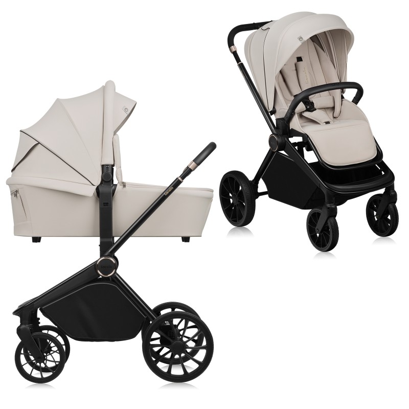 Коляска универсальная 2 в 1 Lionelo Mika Plus Beige Sand - Фото 1
