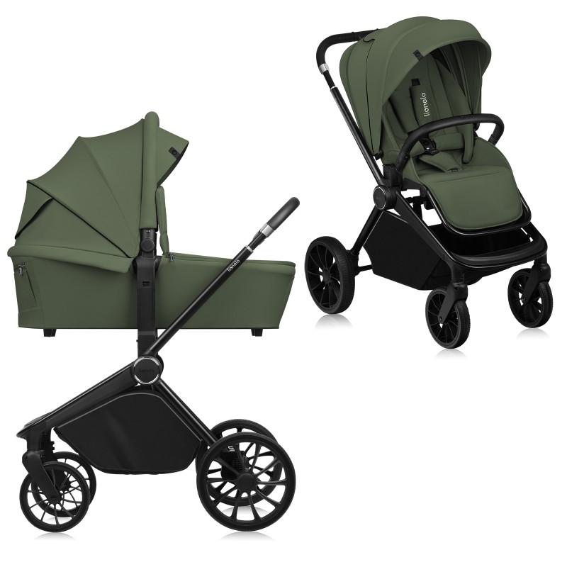 Коляска универсальная 2 в 1 Lionelo Mika Plus Green Olive - Фото 1