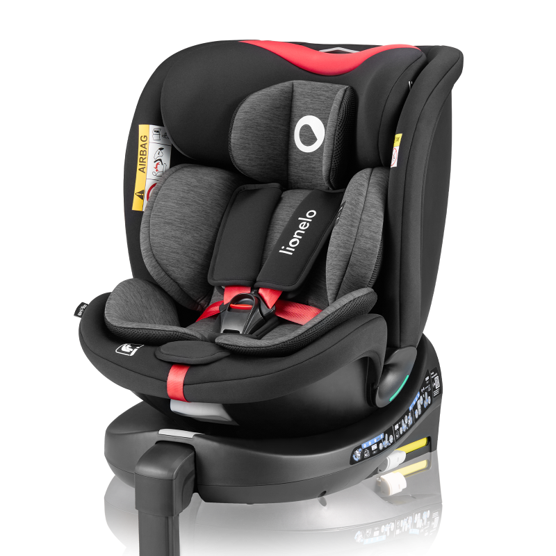 Автокрісло Lionelo NAVY I-SIZE BLACK RED - Фото 1