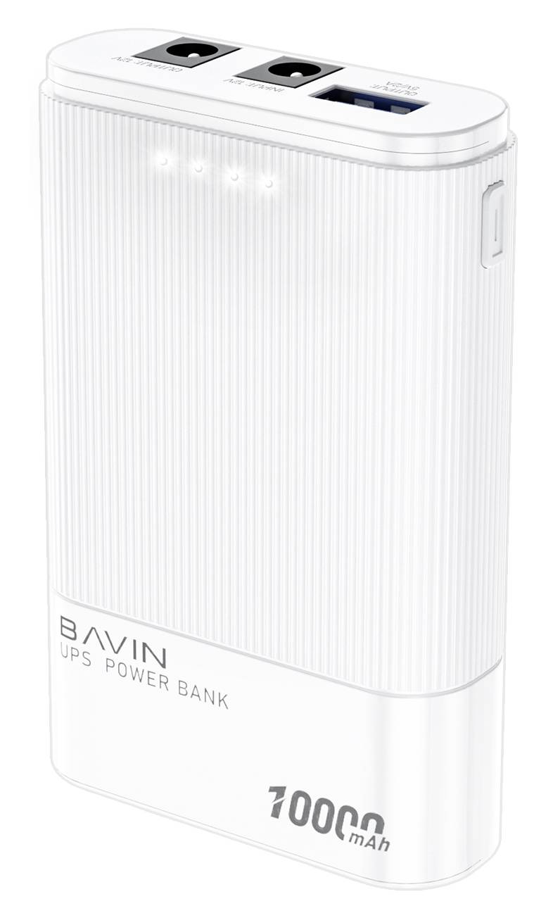Источник бесперебойного питания Bavin PC037 PRO 10000mAh-37WH 12V White (Y-PC037-PRO-WH) - Фото 1