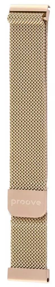 Ремешок для смарт-часов Proove Metal Loop 22 mm gold (WBMLUW22MM30) - Фото 1