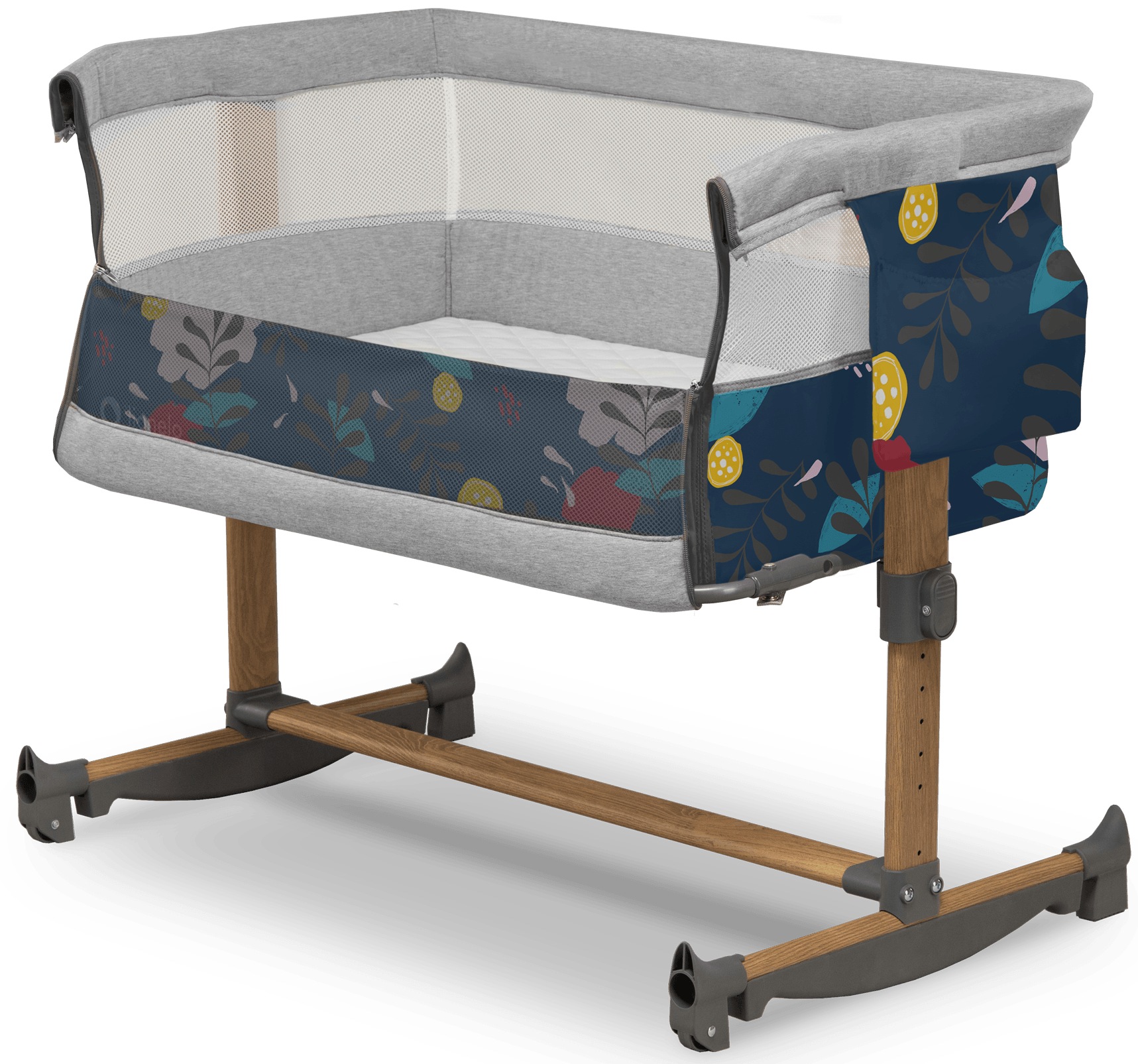 Кроватка детская прямоугольная Lionelo Leonie Blue Navy - Фото 1