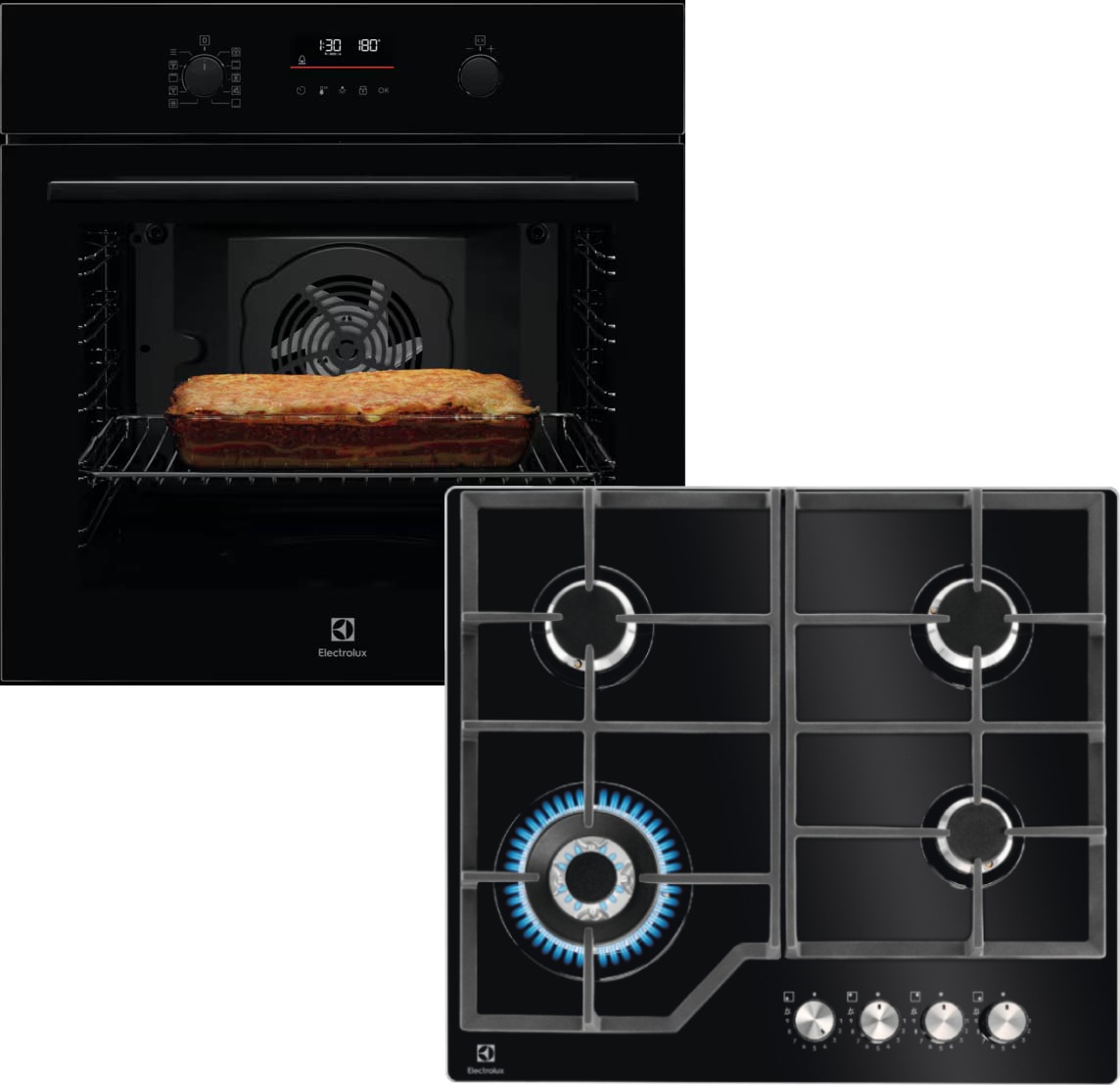 Комплект техніки Electrolux Духова шафа + Варильна поверхня Electrolux LOF6P16Z + KGG64362K - Фото 1