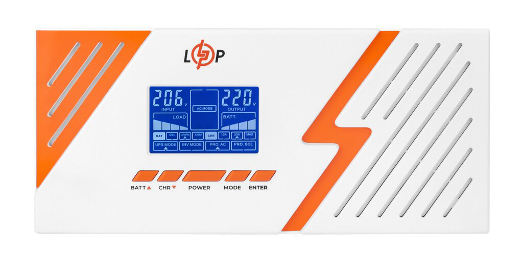 Источник бесперебойного питания LogicPower LPM-PSW-1500VA 1050 Вт White (LP22755) - Фото 1
