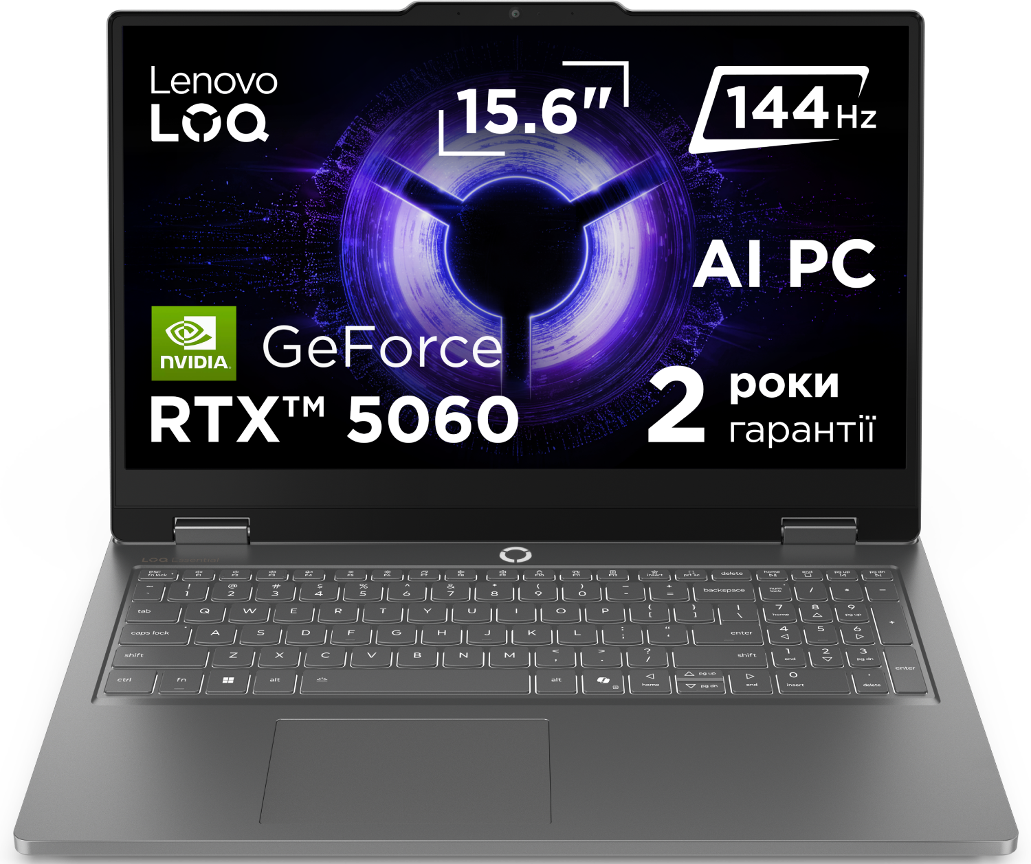 Ноутбук ігровий Lenovo LOQ Essential 15IRX11 (83SC002CRA) Luna Grey