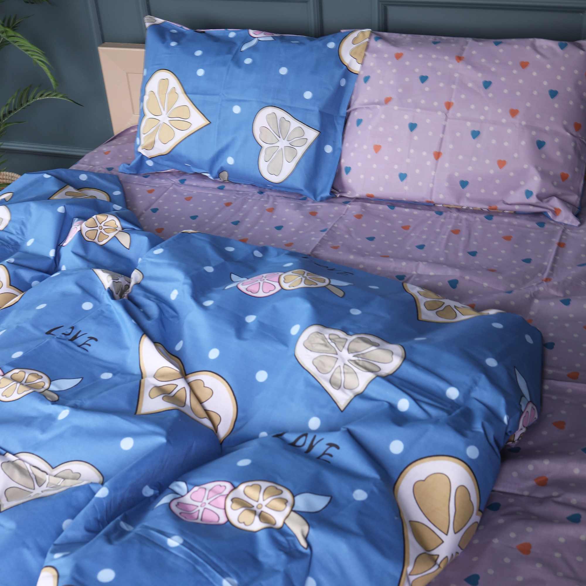 Комплект постельного белья детский MirSon Бязь 17-0470 Love lemon (2200003337792) - Фото 1