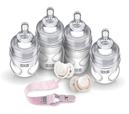 Бутылочка для кормления Lovi Стартовый набор для новорожденных Baby Shower Girl (0359) - Фото 1