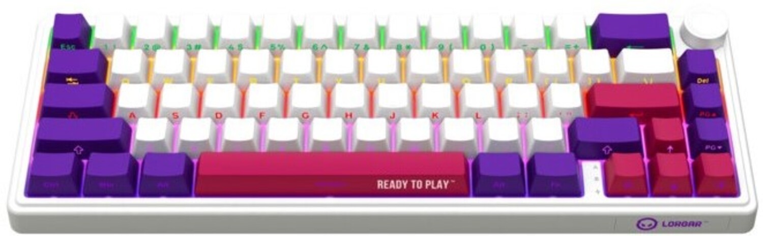 Клавиатура беспроводная игровая Lorgar KBP70MW Wireless Mechanical Pro White (LRG-KBP70MW-WH-US) - Фото 1