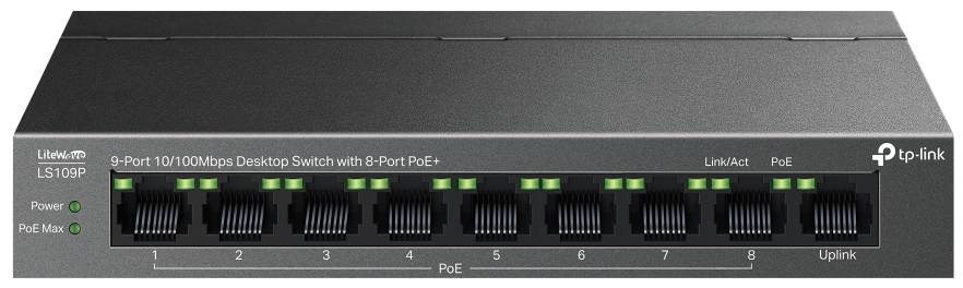 Коммутатор локальної мережі (Switch) TP-Link LS109P - Фото 1