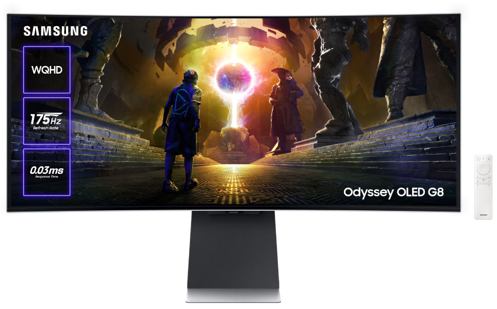 Монитор игровой Samsung Odyssey OLED G8 SMART (LS34DG852SIXUA) - Фото 1