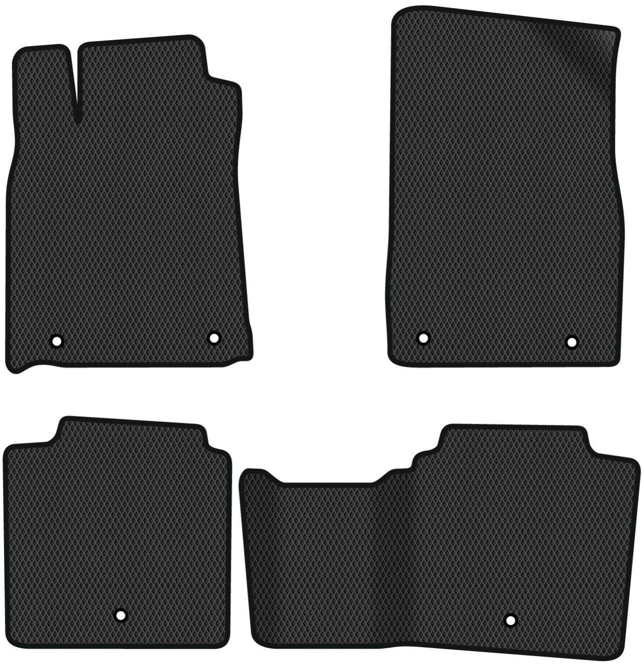 EVA килимки в салон авто EVAtech для ES 300h (GSV50) (6 clips) Lexus 2012-2018 6 покоління Sedan USA LS41718PR4TL6RBB - Фото 1