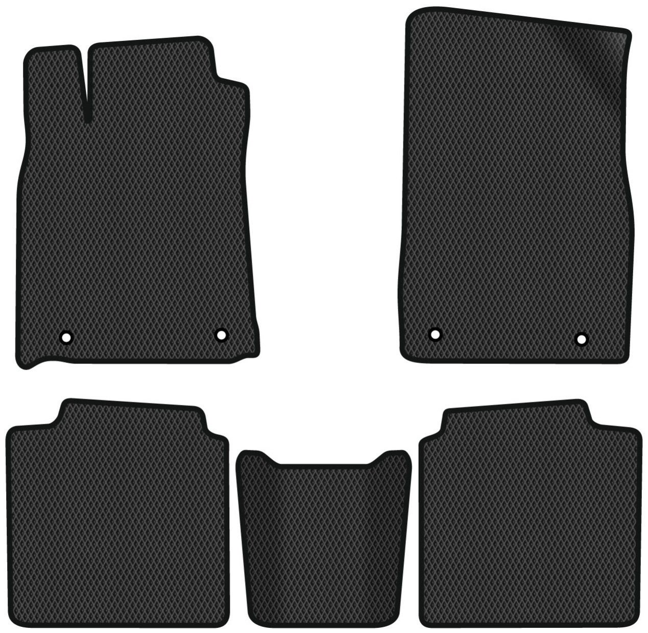 EVA килимки в салон авто EVAtech для ES 300h (GSV50) (4 clips) Lexus 2012-2018 6 покоління Sedan USA LS42908C5TL4RBB - Фото 1