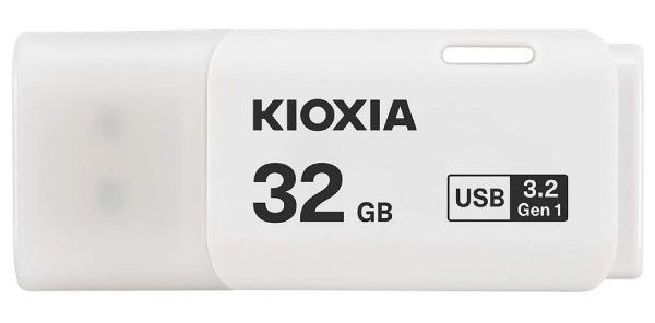 Флеш USB Kioxia Hayabusa U301 White 32GB USB 3.2 (LU301W032GG4) - Фото 1