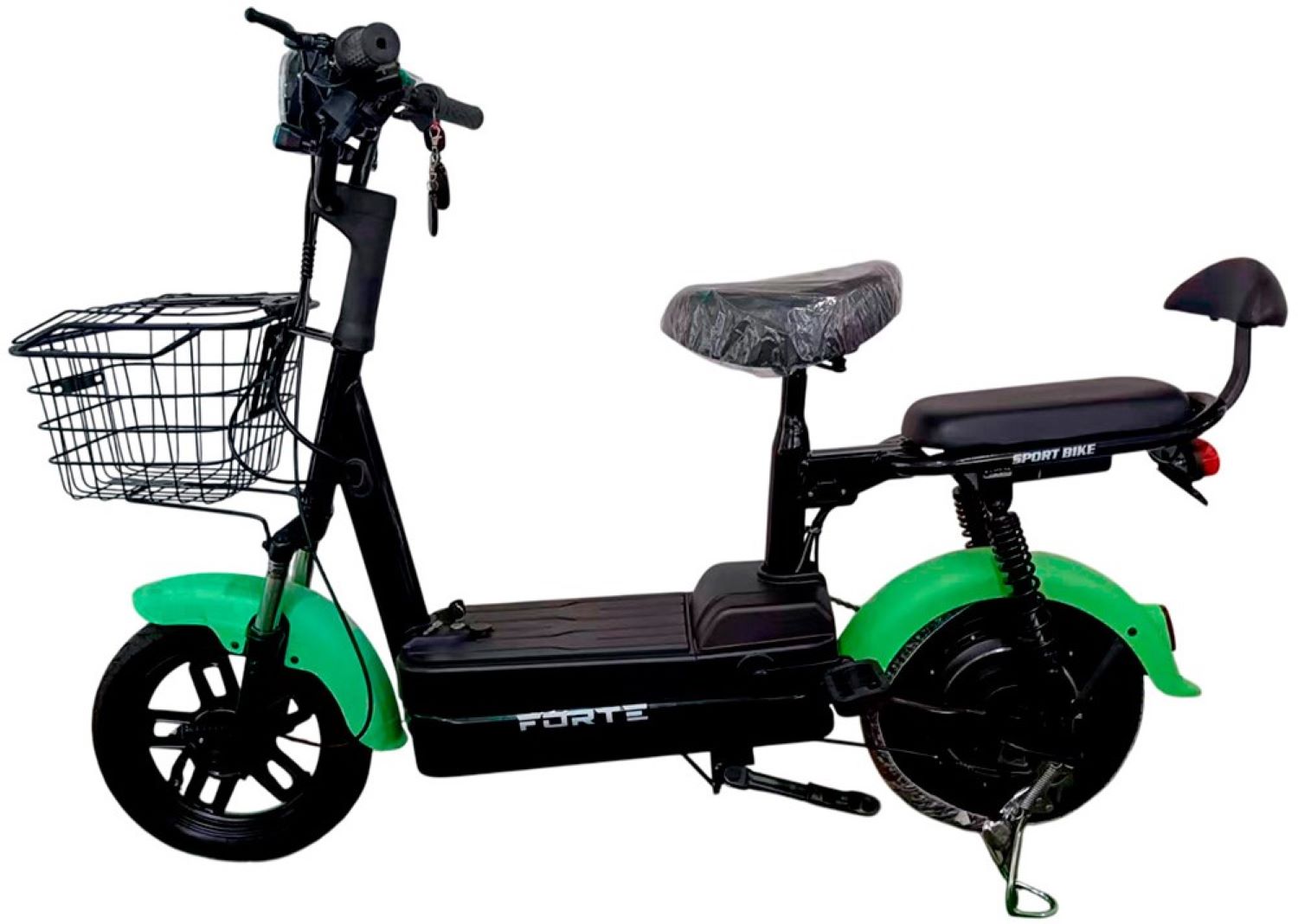 Электроскутер Forte LUCKY-WS350 зеленый (+Аккумулятор 12V15A/12А 4 шт.) - Фото 1