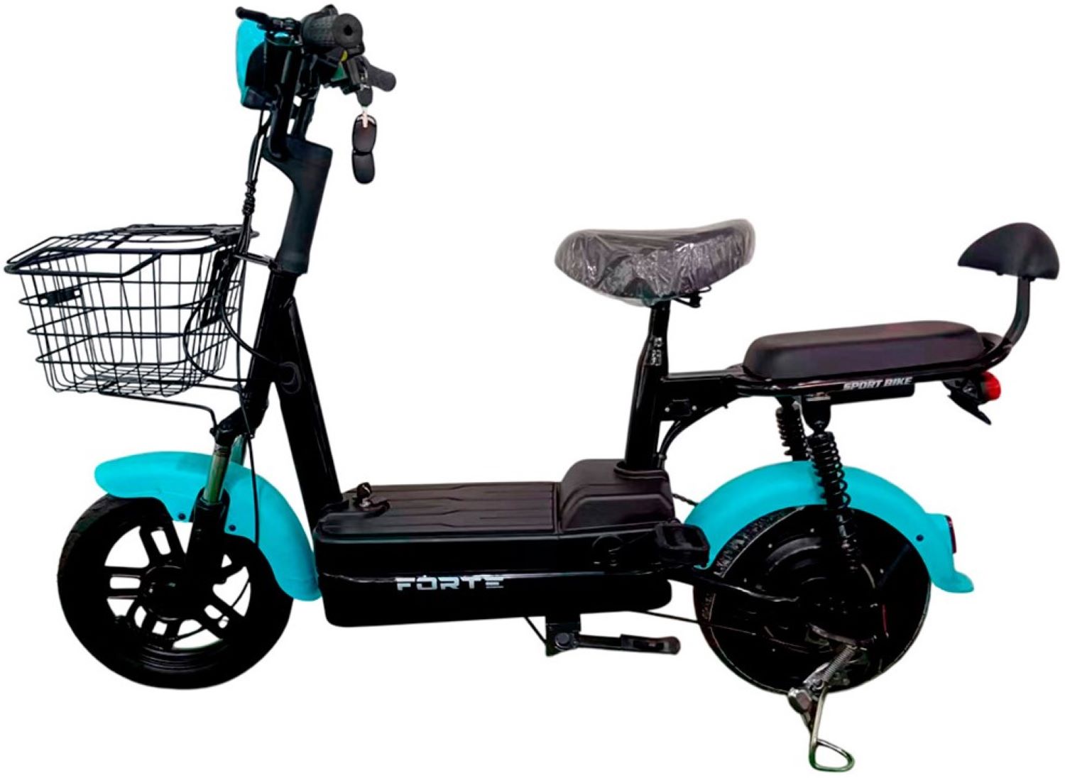 Электроскутер Forte LUCKY-WS350 голубой (+Аккумулятор 12V15A/12А 4 шт.) - Фото 1
