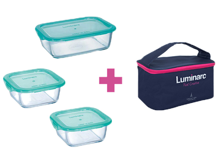 Уценка - Набор емкостей для хранения Luminarc Keep'n Box + Bag (P8001) - Фото 1