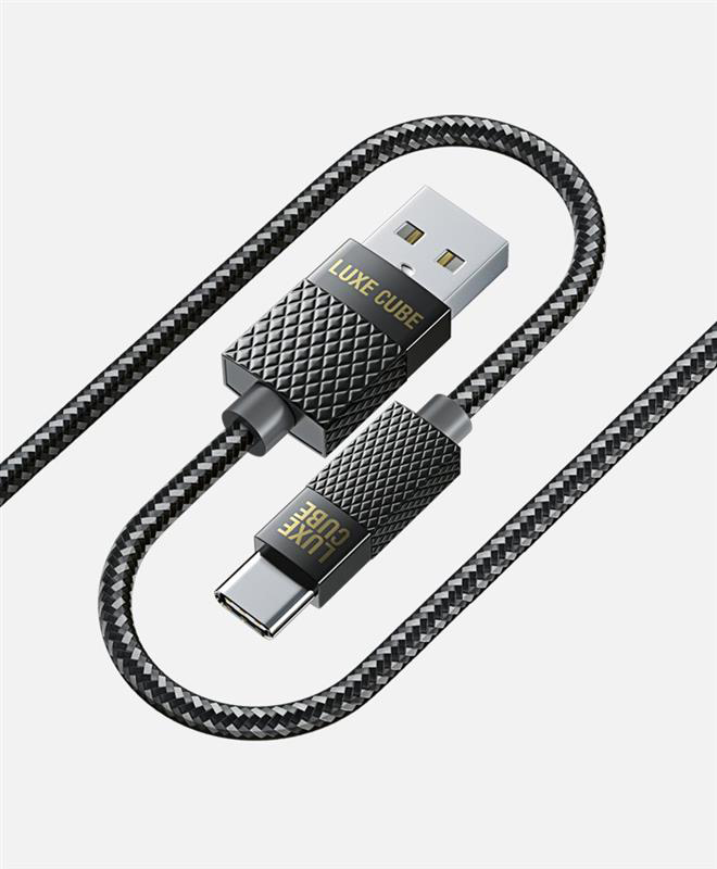 Кабель синхронизации данных Luxe Cube Premium USB-USB Type C 1m Grey (8889996899667) - Фото 1
