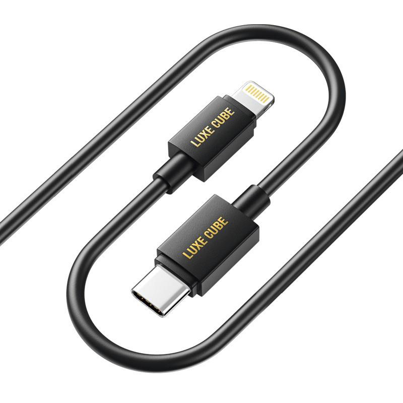 Кабель синхронізації даних Luxe Cube USB-Lightning 3А 1m Black (7775557575211) - Фото 1