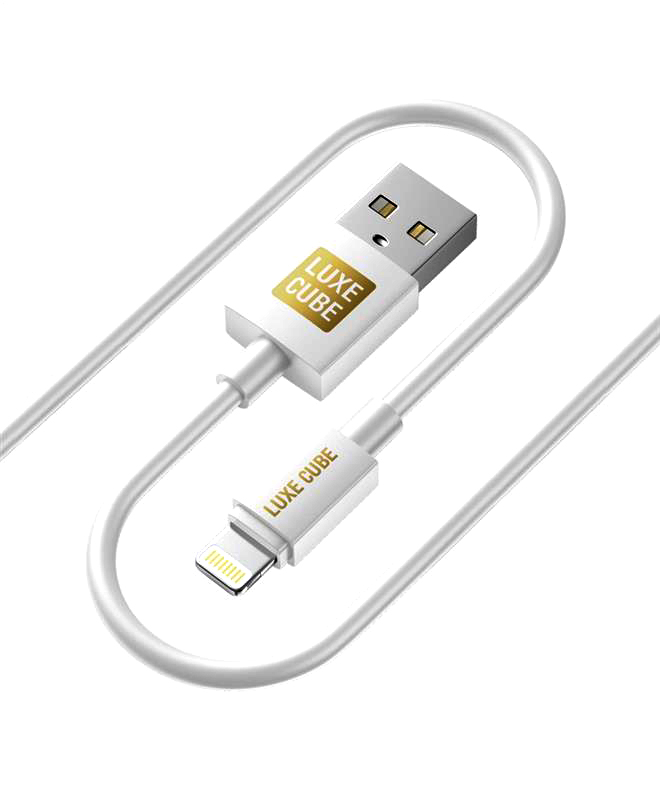 Кабель синхронізації даних Luxe Cube USB-Lightning 3А 1m White (7775557575228) - Фото 1