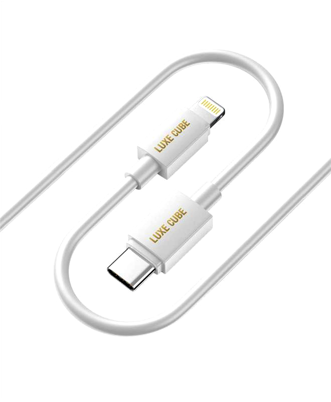 Кабель синхронізації даних Luxe Cube USB Type C-Lightning 3А 1m White  (8886668686693) - Фото 1
