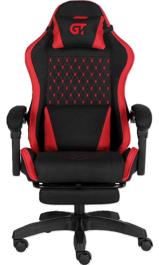 Кресло для геймеров GT Racer X-2339 Fabric Black/Red - Фото 1