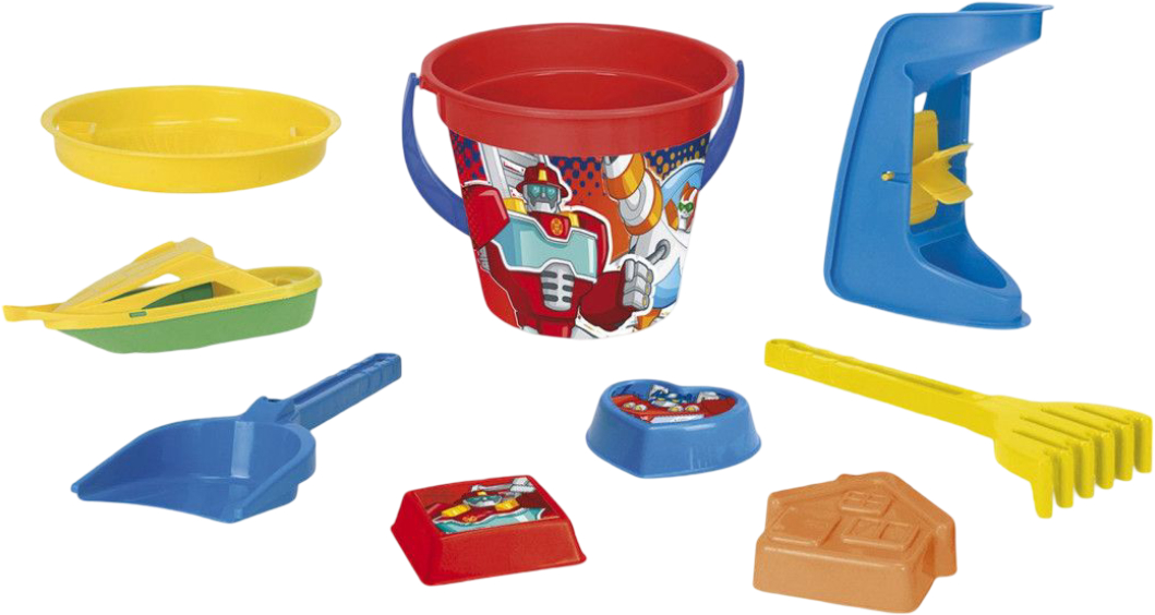 Набор для игры в песочнице Wader 9 эл. Трансформеры Hasbro (76335) - Фото 1
