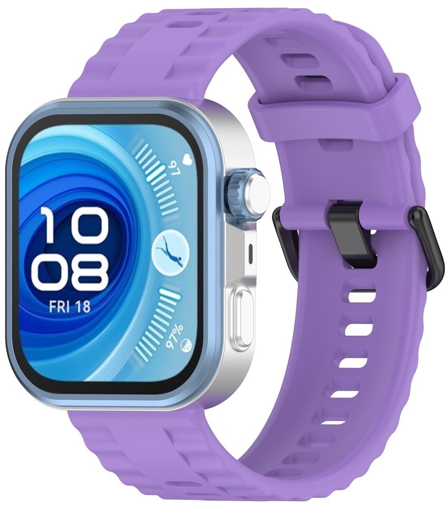 Купить Ремешок для смарт-часов BeCover Ribbed Tape for Huawei Watch Fit 3 / Fit 4 / Fit 4 Pro Purple (714114) - Фото 1 Ремешок для смарт-часов BeCover Ribbed Tape for Huawei Watch Fit 3 / Fit 4 / Fit 4 Pro Purple (714114) - Фото 1