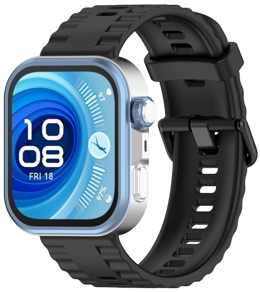 Купить Ремешок для смарт-часов BeCover Ribbed Tape for Huawei Watch Fit 3 / Fit 4 / Fit 4 Pro Black (714112) - Фото 1 Ремешок для смарт-часов BeCover Ribbed Tape for Huawei Watch Fit 3 / Fit 4 / Fit 4 Pro Black (714112) - Фото 1