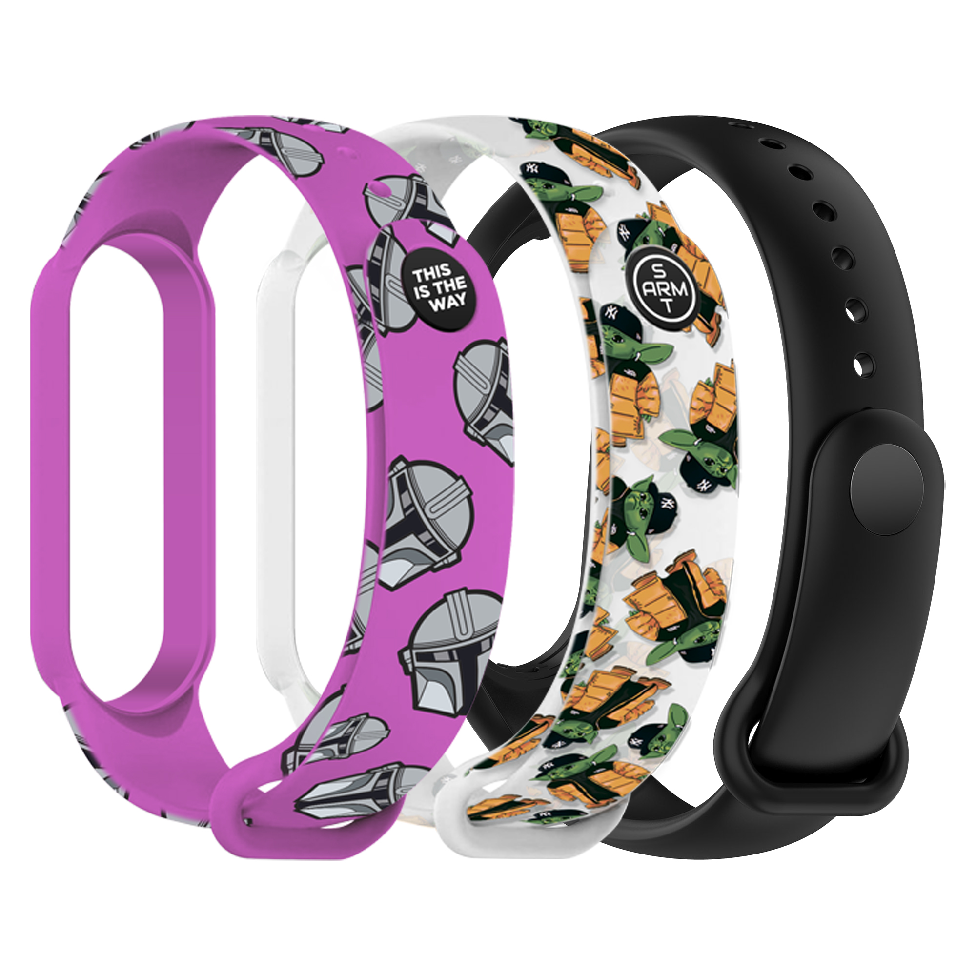 Ремешок для фитнес-браслета Armorstandart for Xiaomi Mi Band 7/6/5 TW2 3шт (ARM87045) - Фото 1