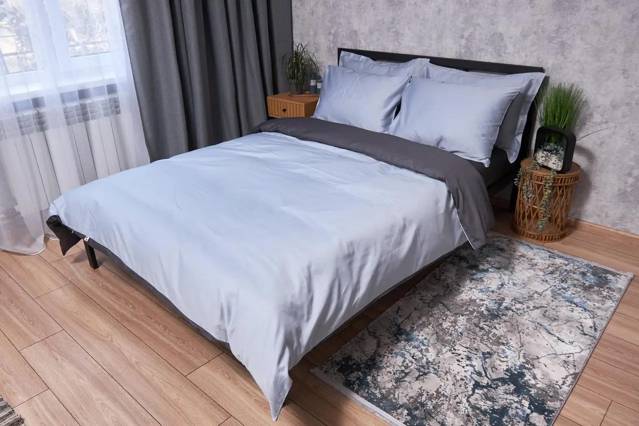 Купити Комплект постільної білизни Moon&Star Satin Premium Skyline Gray King Size 220x240 (MS-820002861) - Фото 1 Комплект постільної білизни Moon&Star Satin Premium Skyline Gray King Size 220x240 (MS-820002861) - Фото 1