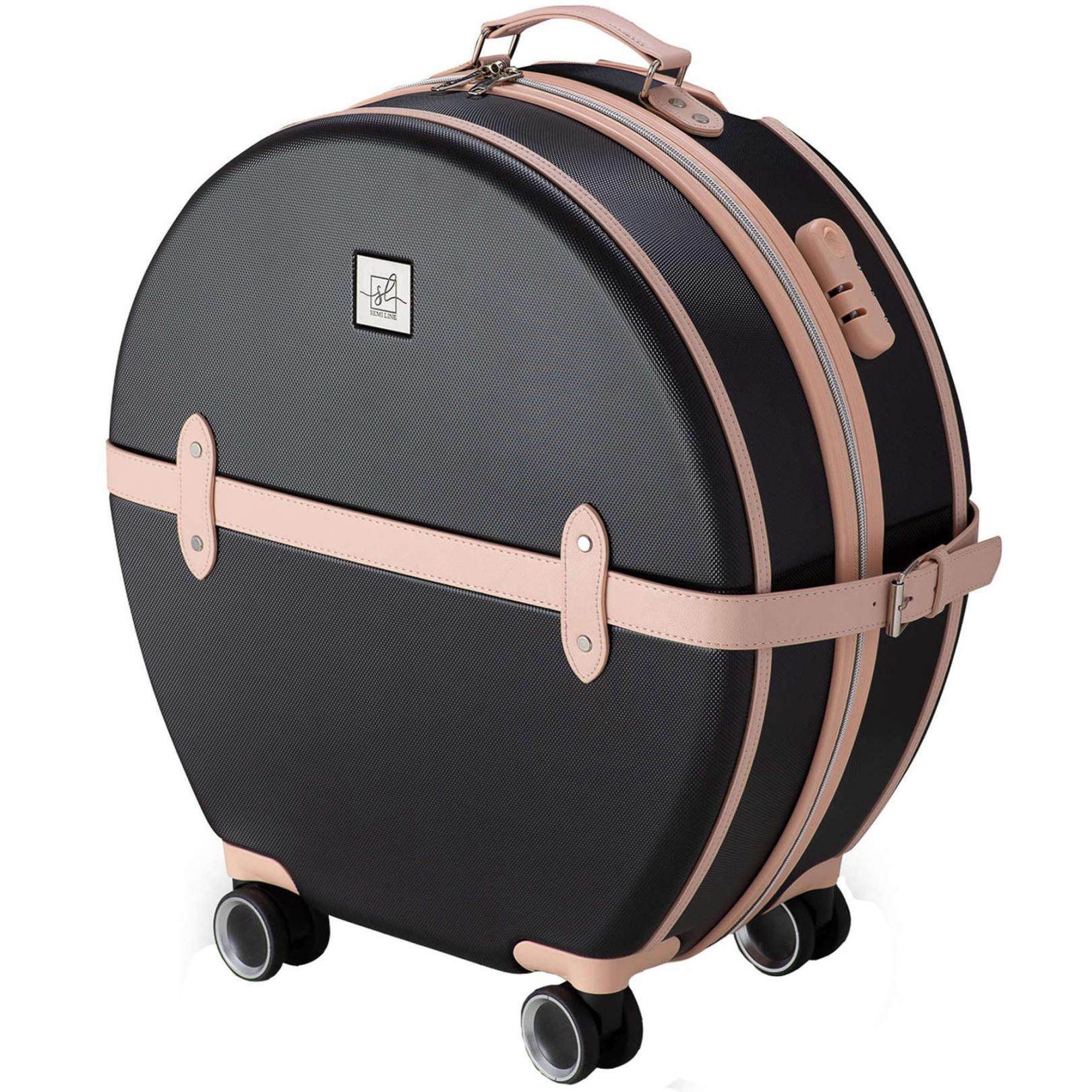 Валіза Semi Line S Black/Pink Cream (T5671-2) - Фото 1