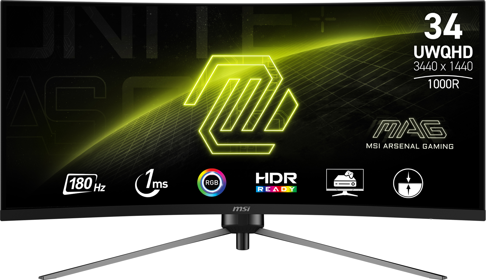 Монитор игровой MSI MAG 345CQR - Фото 1