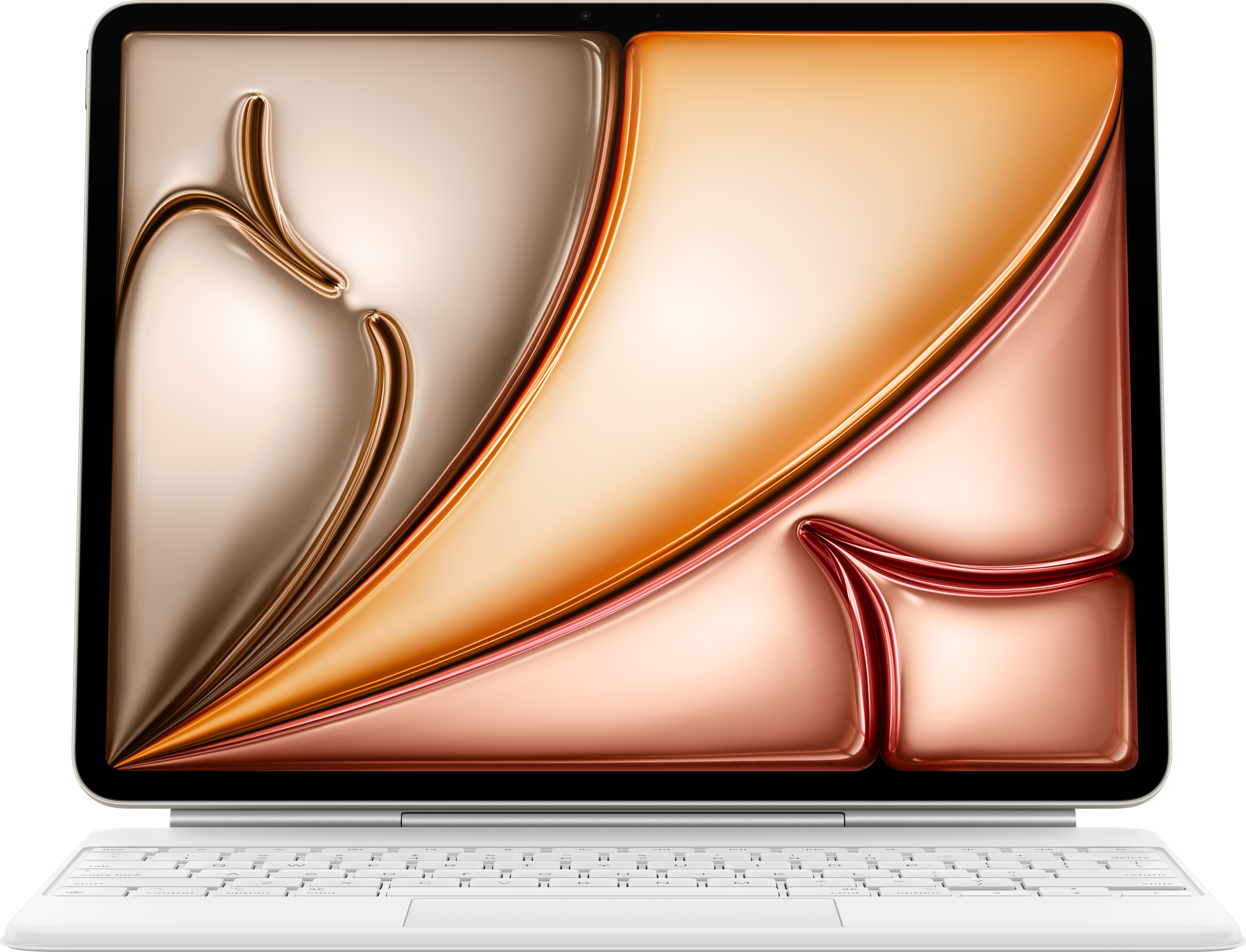 Чехол-клавиатура для планшета Apple Magic Keyboard for iPad Pro 12.9/ iPad Air 13'' (M2)/iPad Air 13'' (M3) White (MDFW4UA/A) - Фото 1