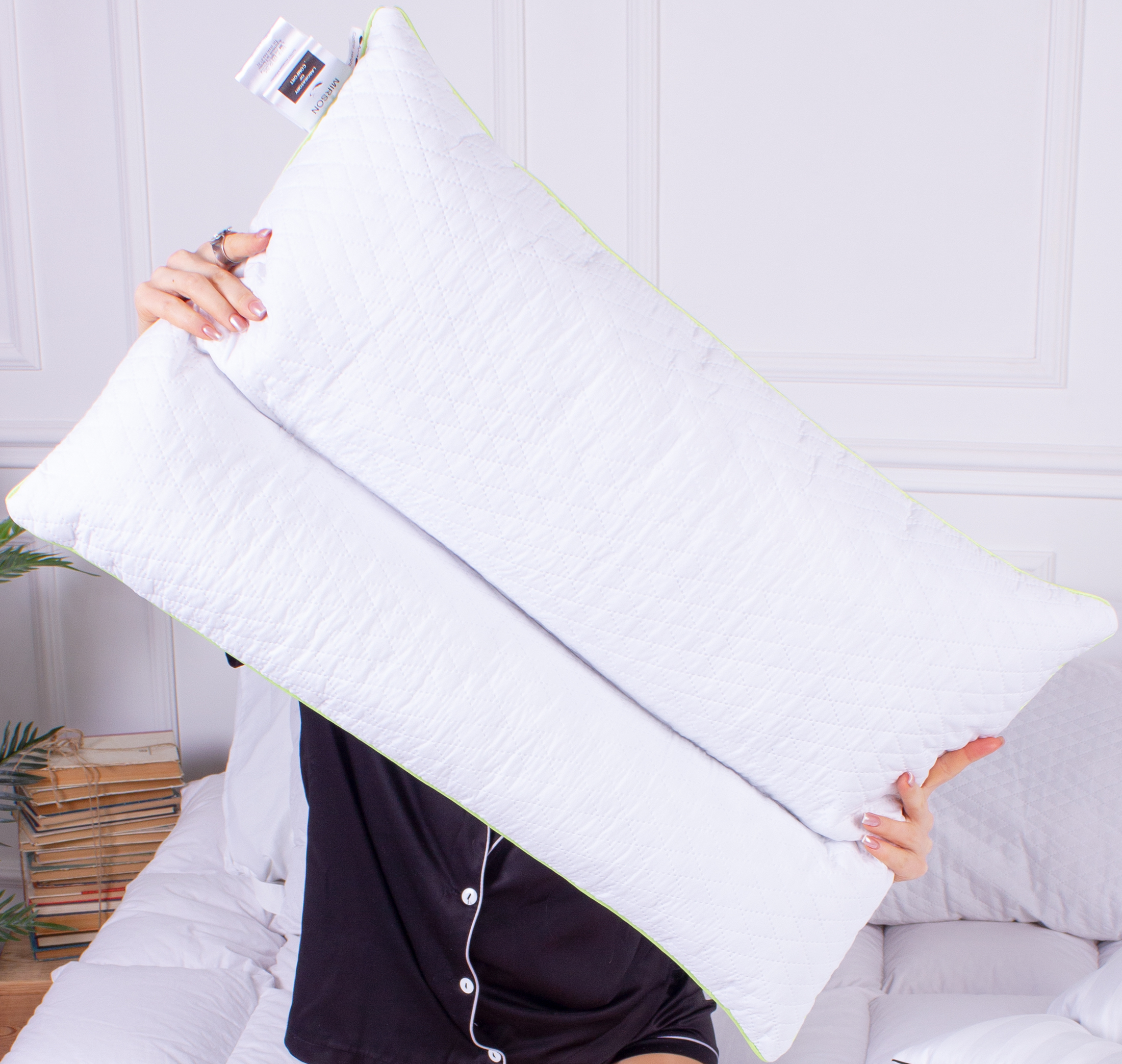 Подушка ортопедична MirSon №4300 Mikrosatin Simple (2200006425342) - Фото 1