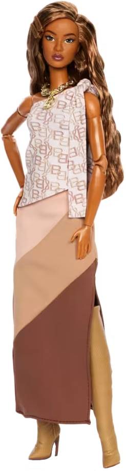 Коллекционная кукла Barbie «You Create Barbie Basics» - брюнетка (JJX35) - Фото 1