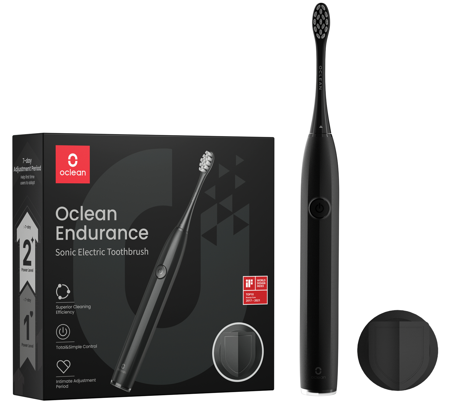 Зубная щетка электрическая Oclean Endurance Electric Toothbrush Black - Фото 1