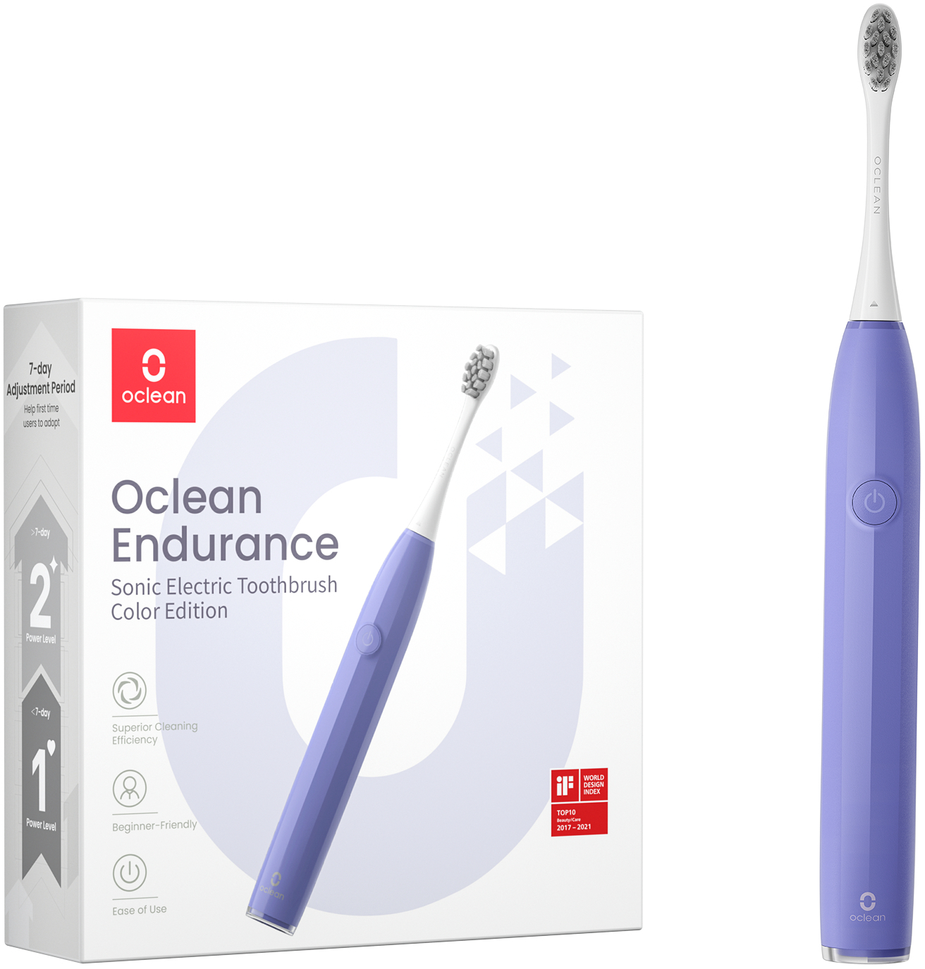 Зубная щетка электрическая Oclean Endurance Color Edition Purple (6970810552454) - Фото 1